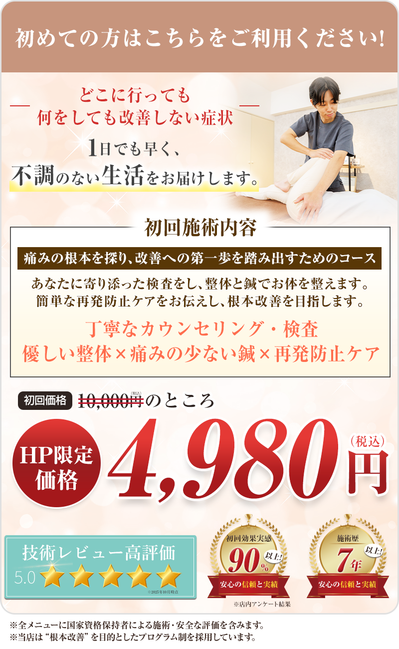 骨盤矯正オファー